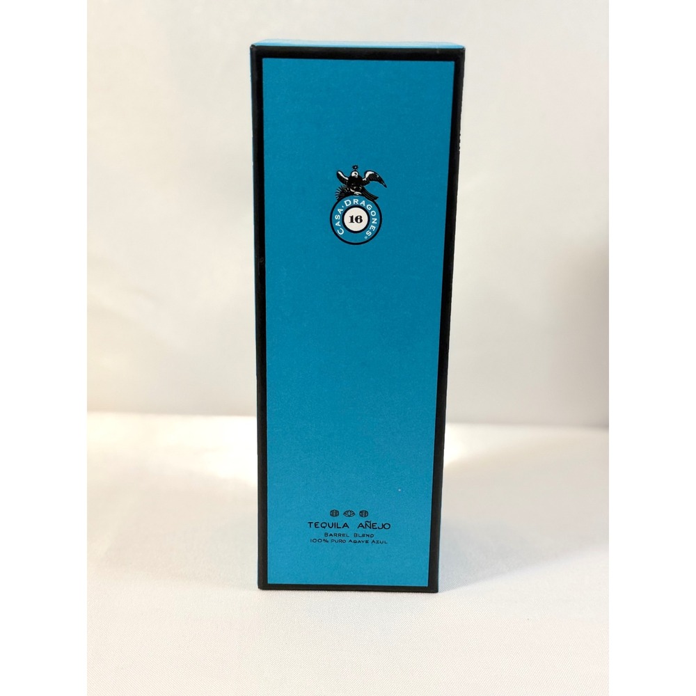 Casa Dragones Tequila‎ Anejo Empty Presentation Box Turquoise Blue 375ml Size